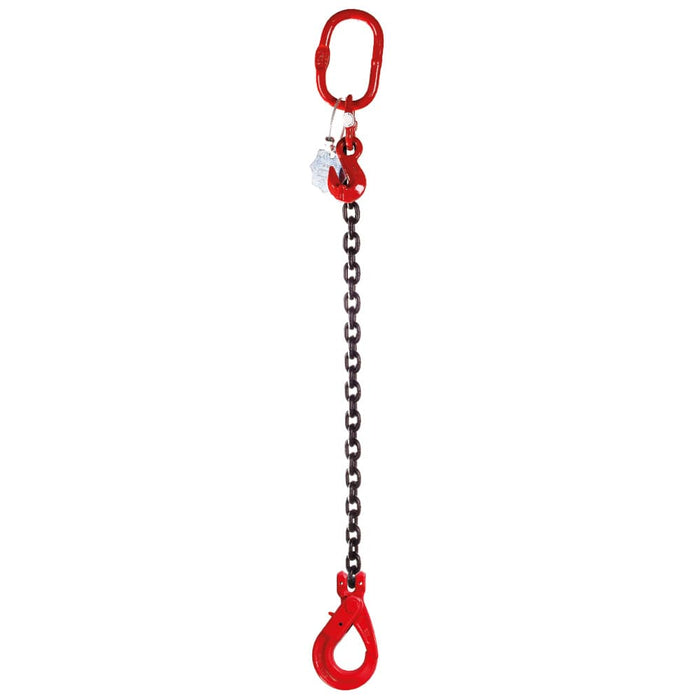 1 Leg 2.0 tonne 8mm Lifting Chain Sling with choice of length and hooks